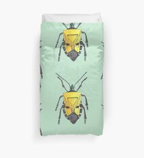 Yellow insect drawing Duvet Cover