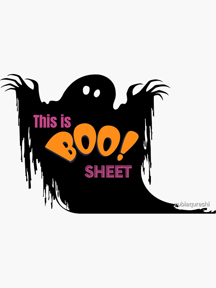 Thumbnail 3 of 3, Sticker, this is boo sheet designed and sold by zubiaqureshi.
