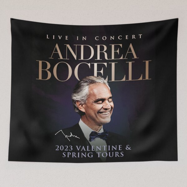 Item preview, Andrea Bocelli 2023 Valentine & Spring Tours with Signature designed and sold by BryannaLaRussa.