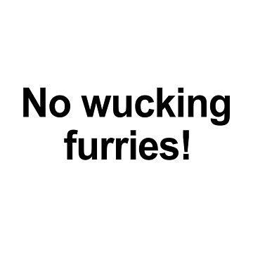 What is the meaning of 'no wucking furries' means 'no worries