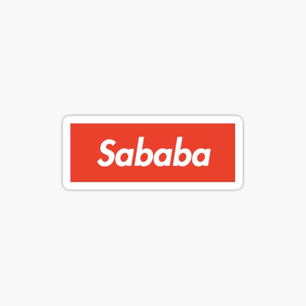 Sababa Supreme Logo Sticker