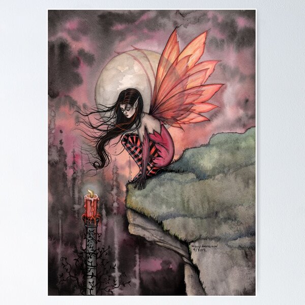Item preview, Autumn Flame Fairy Fantasy Art by Molly Harrison designed and sold by Molly  Harrison.