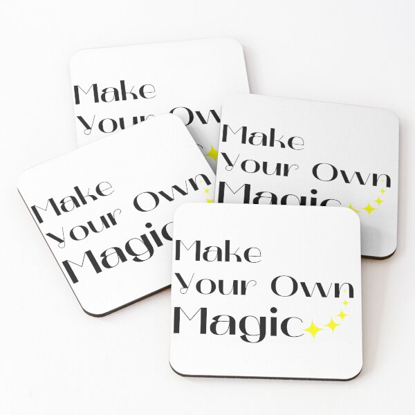 Item preview, Make Your Own Magic. Create Your Own Destiny. Black and Yellow designed and sold by That Cheeky Tee.