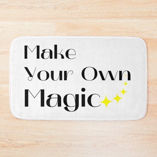 Item preview, Make Your Own Magic. Create Your Own Destiny. Black and Yellow designed and sold by That Cheeky Tee.