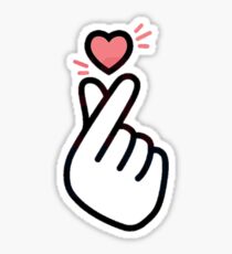 Korean Finger Heart Sticker