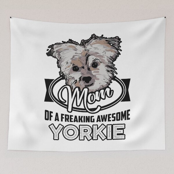 Item preview, Mom Of A Freaking Awesome Yorkie designed and sold by UnknownArtistt.