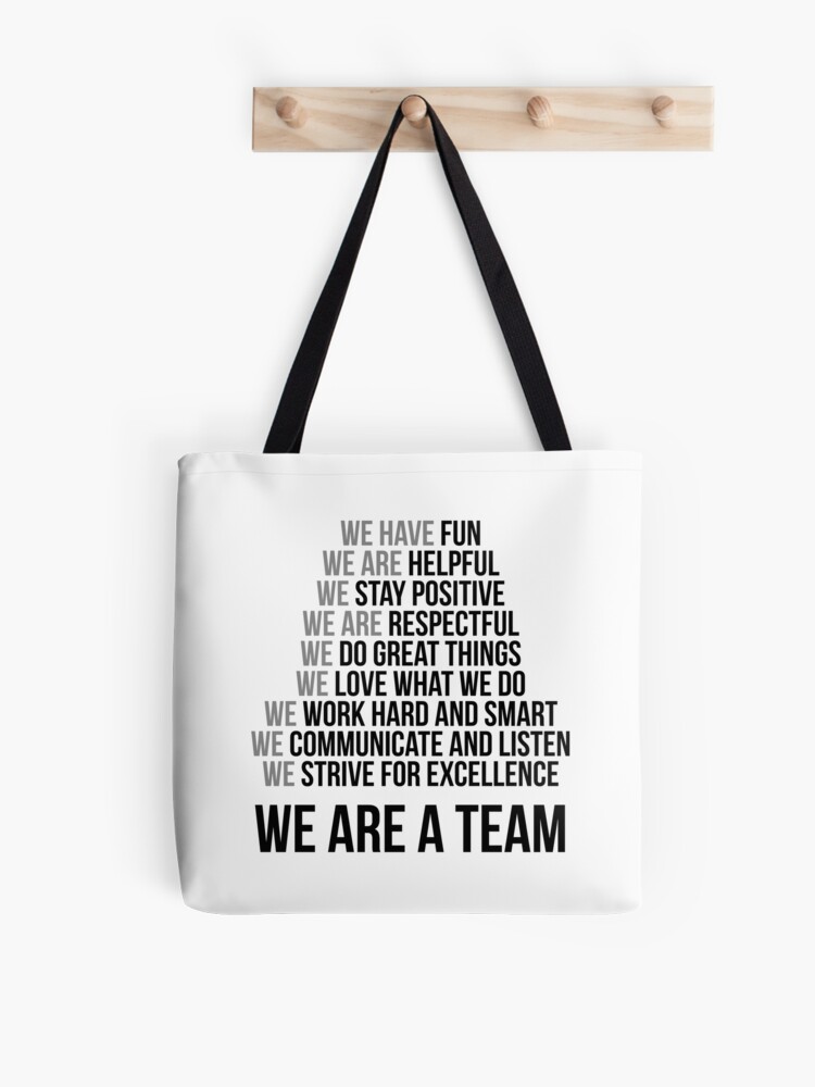 Simple modern funny typography fun cute work quote tote bag