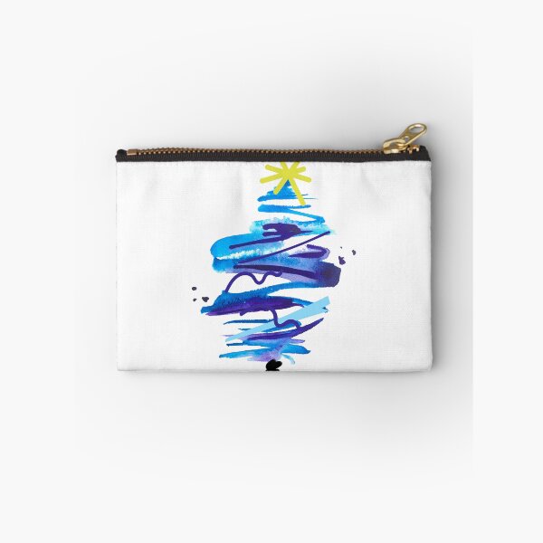 Item preview, Abstract Blue Christmas Tree designed and sold by BeeGeesDesigns.