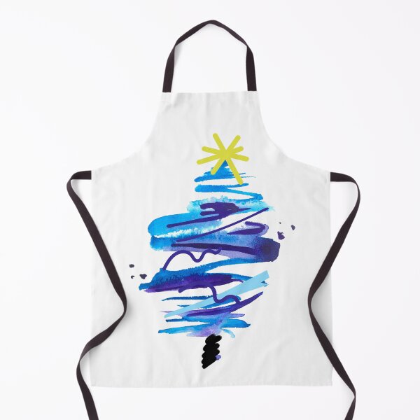 Item preview, Abstract Blue Christmas Tree designed and sold by BeeGeesDesigns.