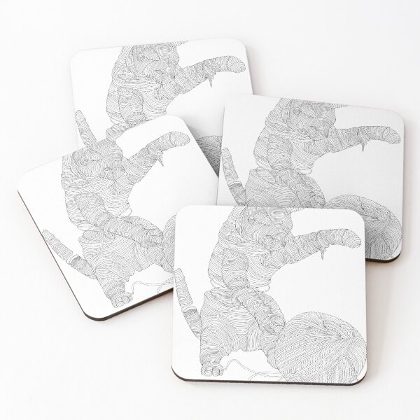 Item preview, Possessed - Funny Cat Art Board Print designed and sold by Dilematiccoma.
