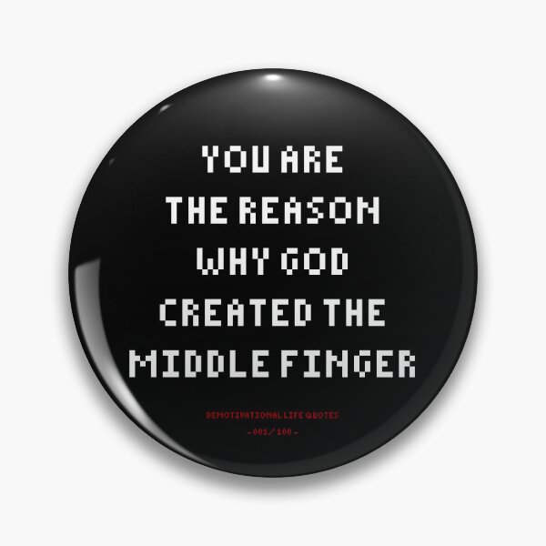 Item preview, DLQ Middle Finger designed and sold by PapaBujuGaming.