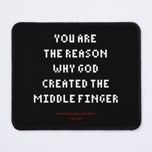 Item preview, DLQ Middle Finger designed and sold by PapaBujuGaming.