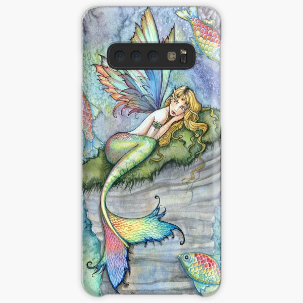 Leaping Carp Mermaid Fantasy Art Art by Molly Harrison Samsung Galaxy Snap Case