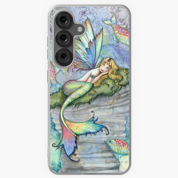 Item preview, Leaping Carp Mermaid Fantasy Art Art by Molly Harrison designed and sold by Molly  Harrison.