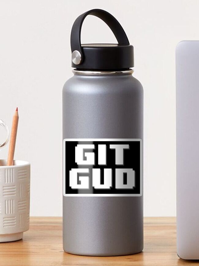 Git Gud Sticker  The Skelly Squad Store