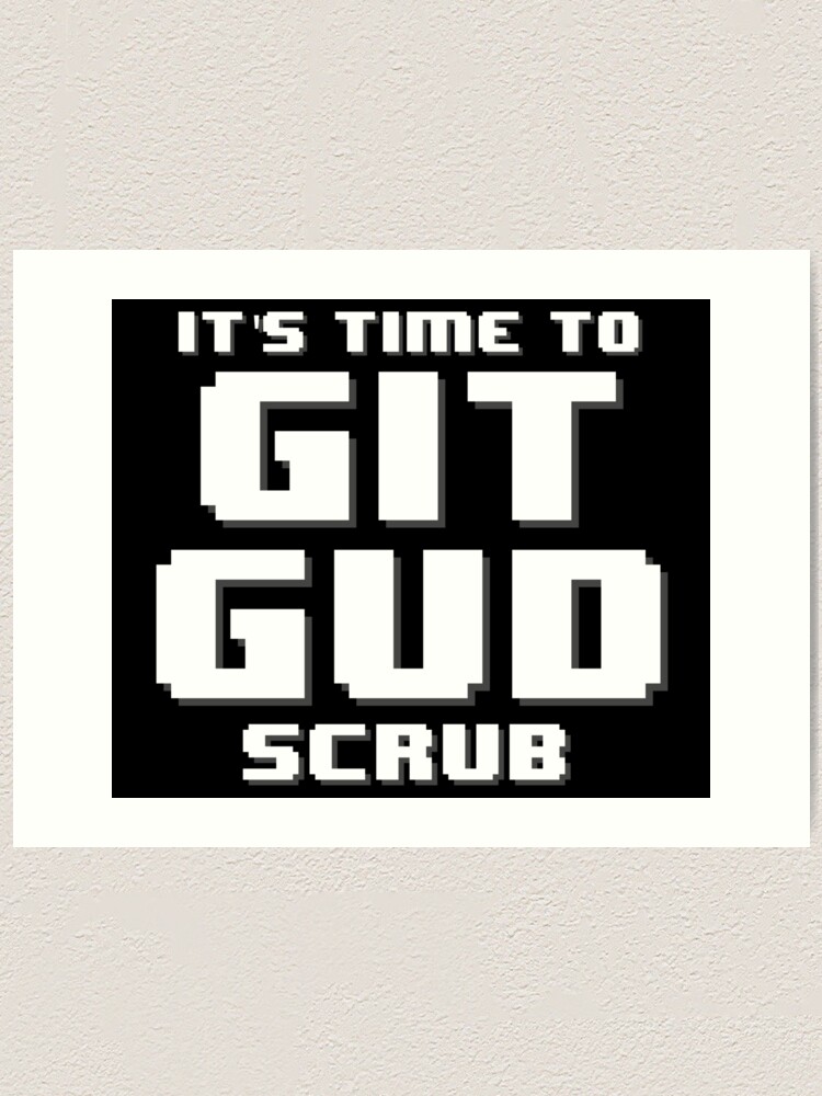 It's Time to Git Gud Scrub Clock for Sale by AMagicalJourney