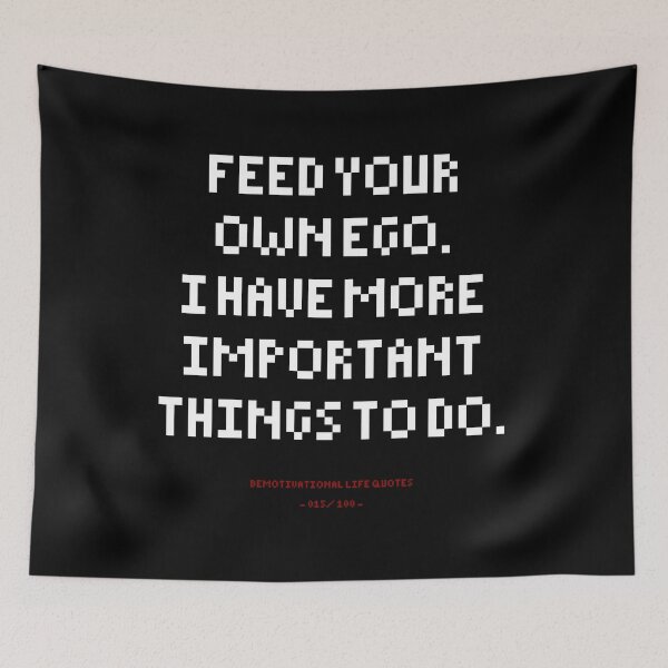 Item preview, DLQ Feed Your Own Ego designed and sold by PapaBujuGaming.