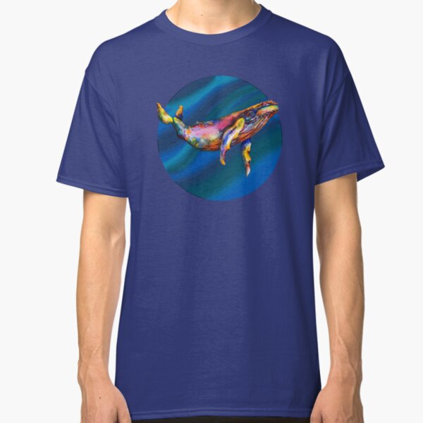 Humpback Bright on Pool of Blue Classic T-Shirt