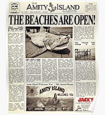 Jaws - Zeitung Vorderseite Poster