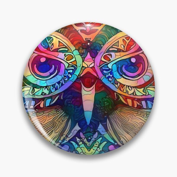 Item preview, Psychedelic Owl Tribal Art designed and sold by ittybittyowl.