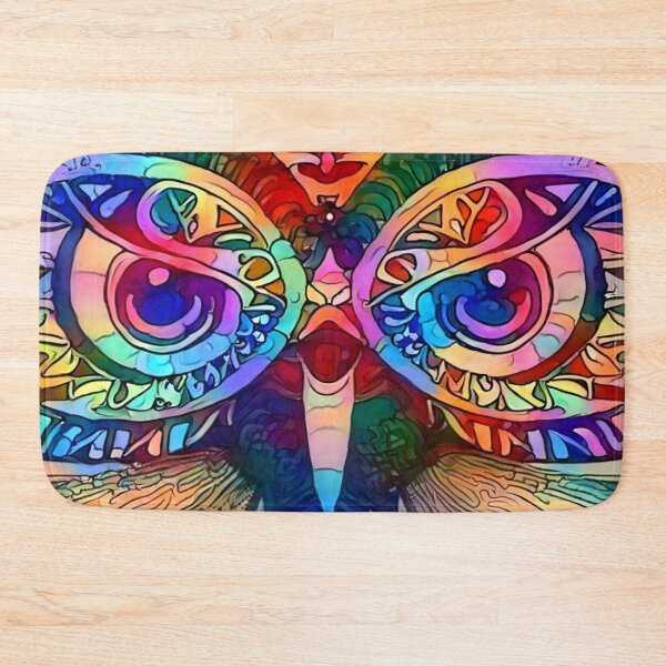Item preview, Psychedelic Owl Tribal Art designed and sold by ittybittyowl.