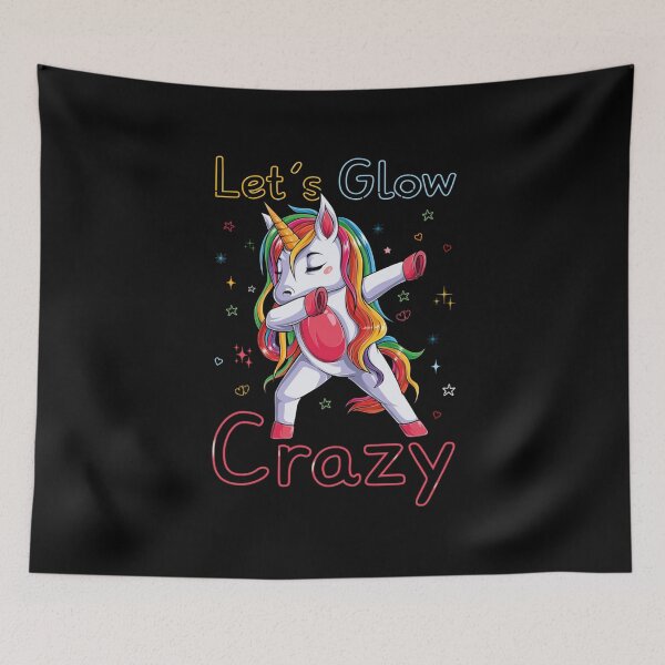 Item preview, Meme Neon Unicorn Glow Crazy Retro 80s designed and sold by PatrickWeidle.