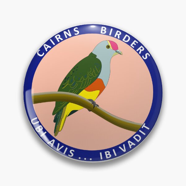Item preview, Rose-crowned Fruit-Dove, Cairns Birders with motto designed and sold by CairnsBirders.