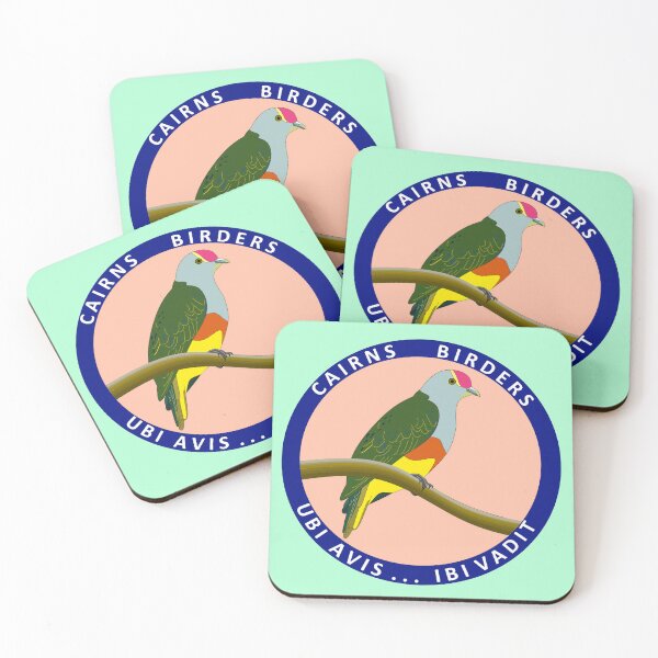 Item preview, Rose-crowned Fruit-Dove, Cairns Birders with motto designed and sold by CairnsBirders.