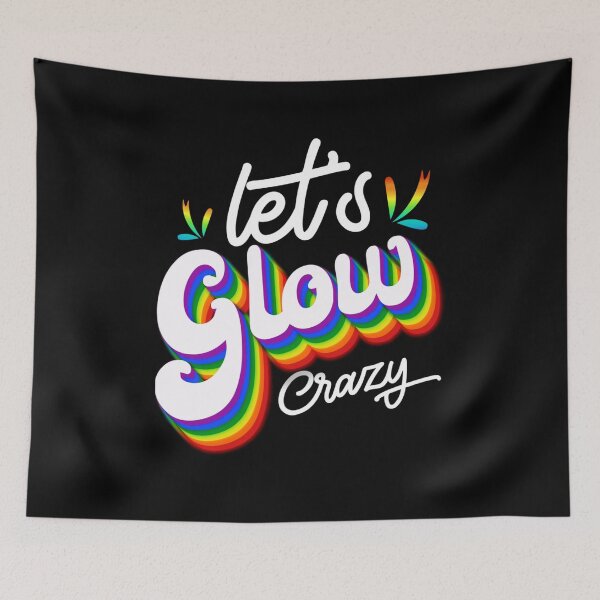 Item preview, Vintage Retro Meme Glow Crazy Retro 80s designed and sold by PatrickWeidle.