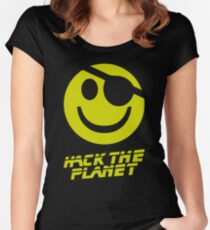 Hack den Planeten !!! Tailliertes Rundhals-Shirt