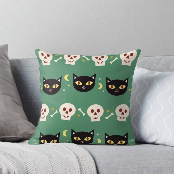 Item preview, Cat and skull designed and sold by SkyisBright.
