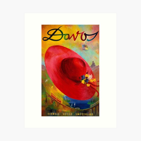 Item preview, "Switzerland: 2022/today Graubünden - Davos summer vacation advertising ... designed and sold by MOUNTAINS on FIRE.