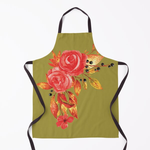 Item preview, Red rustic roses watercolor illustration designed and sold by pinkyfish1010.