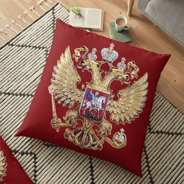 Russian Coat Of Arms Floor Pillow
