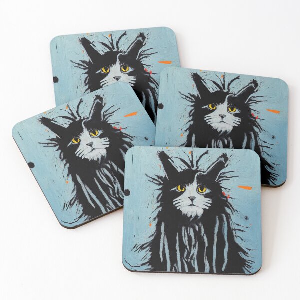 Item preview, Lovable Norwegian Forest Cat #9. Pop-art poster  designed and sold by Åveline Dvorak.