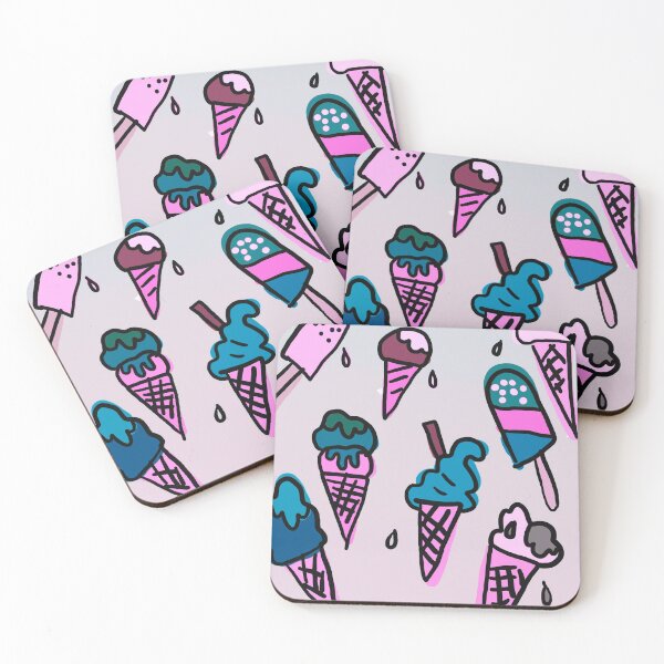Item preview, Sketched Ice Cream Pattern designed and sold by TotallyRetroArt.