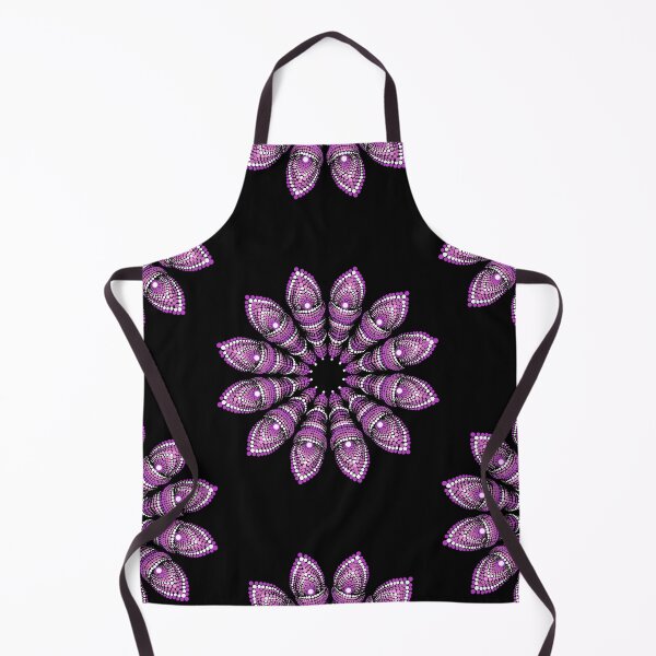 Item preview, Pink feather flower dot work mandala designed and sold by Teigzybee.