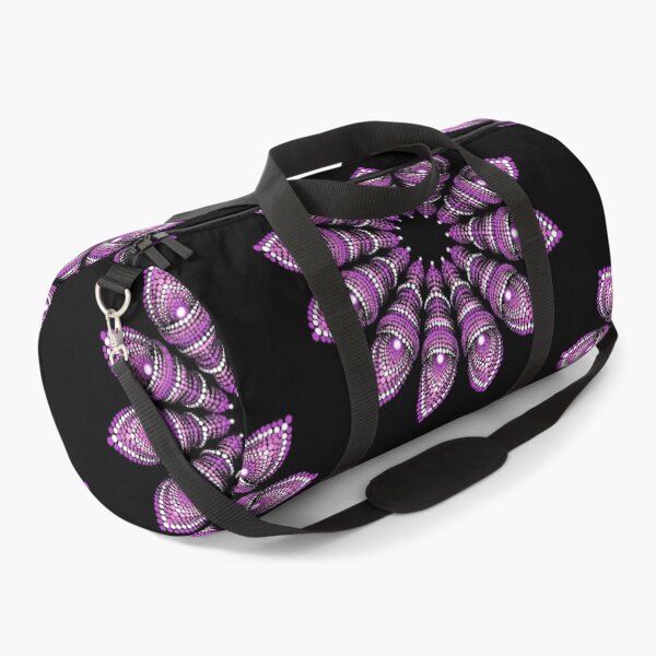 Item preview, Pink feather flower dot work mandala designed and sold by Teigzybee.