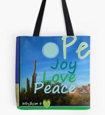 Earth Moon Peace Tote Bag