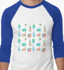 Pattern Ostsee Baseballshirt für Männer