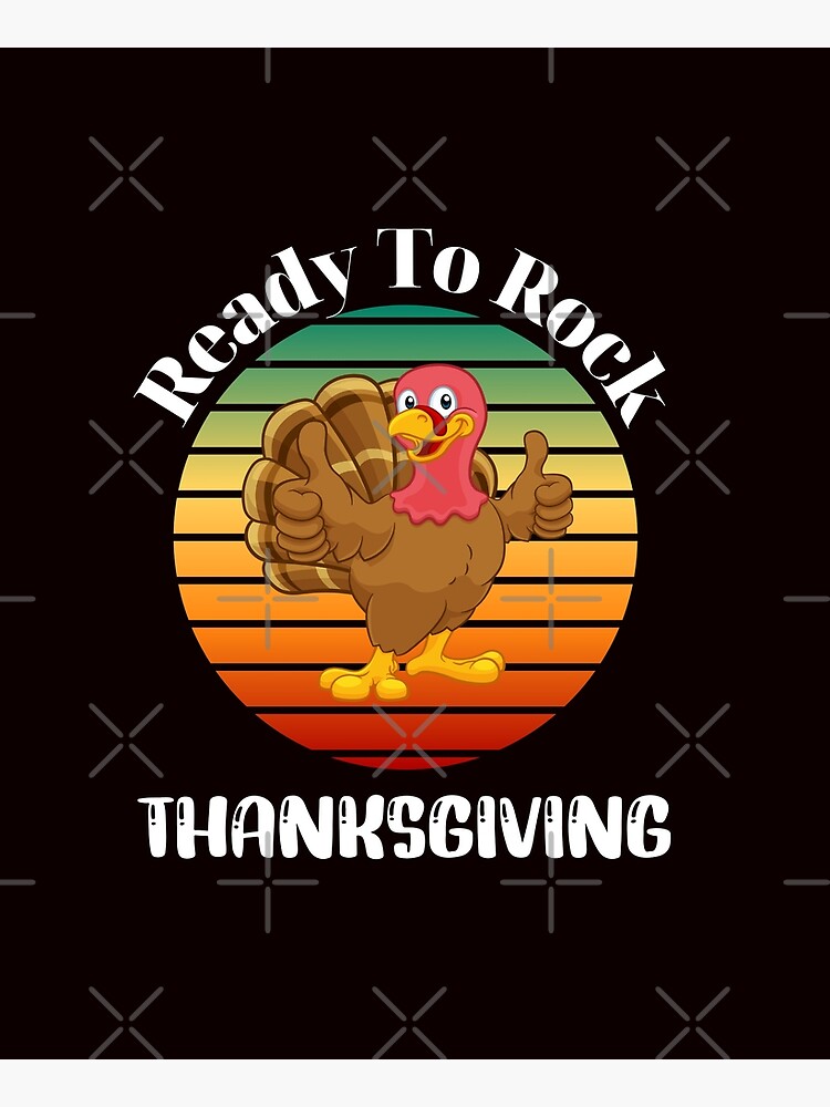 Disover Ready To Rock Funny Turkey Thanksgiving Kitchen Apron