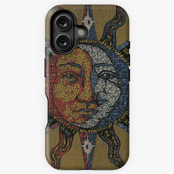 Item preview, Vintage Celestial mosaic Sun & Moon designed and sold by sandersart.