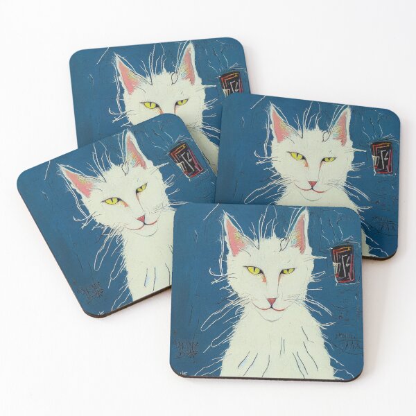 Item preview, Lovable Turkish Angora Cat #23. Pop-art poster  designed and sold by Åveline Dvorak.