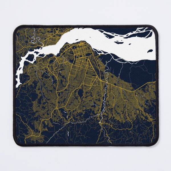 Item preview, Kinshasa City Map of DR Congo - Gold Art Deco designed and sold by deMAP.