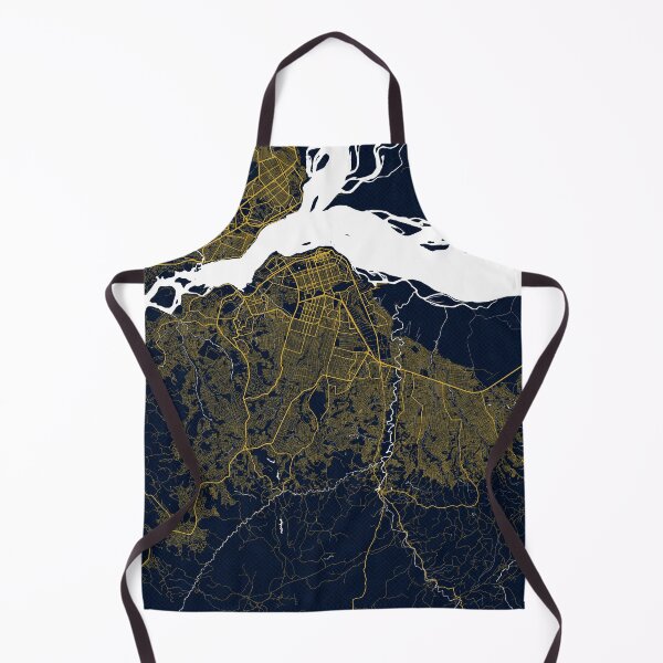 Item preview, Kinshasa City Map of DR Congo - Gold Art Deco designed and sold by deMAP.