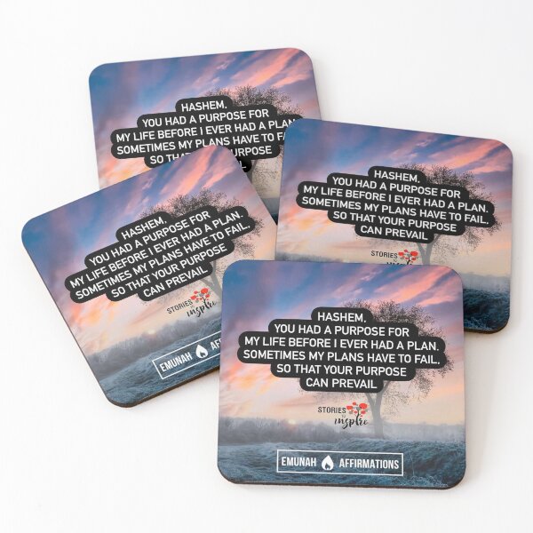 Item preview, Hashem you had a purpose for my life before I ever had a plan, sometimes my plans have to fail so that your purpose can prevail designed and sold by Stories To Inspire - Motivational Jewish Quotes.