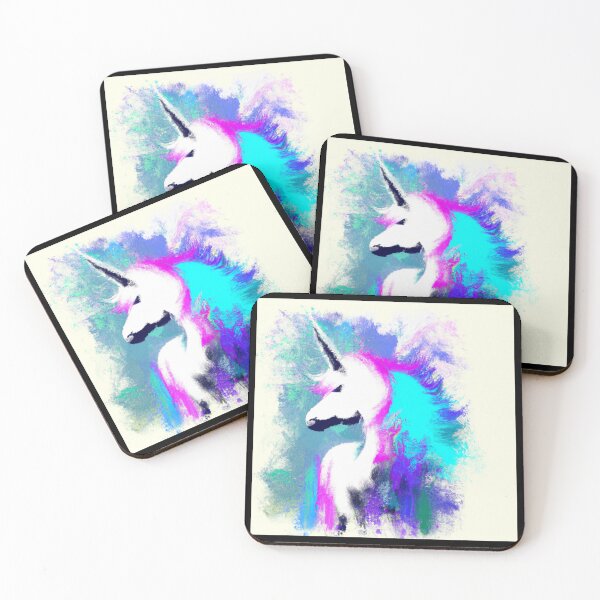 Item preview, Unicorn abstract painting  designed and sold by nightspeed.