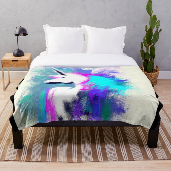 Item preview, Unicorn abstract painting  designed and sold by nightspeed.
