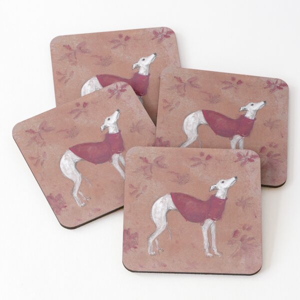 Item preview, Whippet in a red coat designed and sold by lobitos.