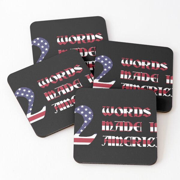 Item preview, 2 WORDS MADE IN AMERICA COOL ILLUSTRATION designed and sold by thebadrandoms.